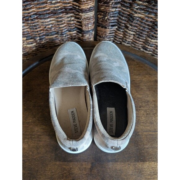 Steve Madden Gills Camo Platform Slip On Shoes Women's 7 Casual Sneakers Preppy - Picture 5 of 13